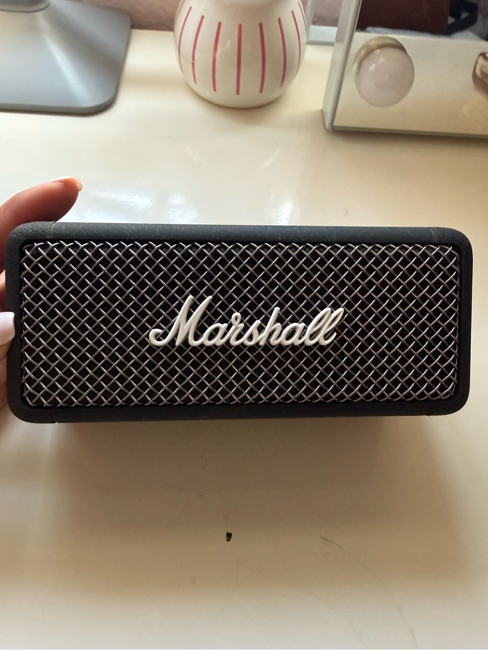 Marshall Bluetooth Speaker in Black with Silver Logo